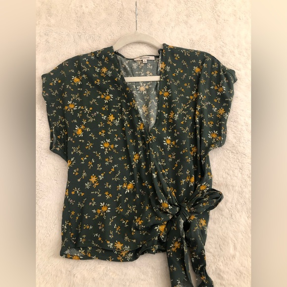 Madewell Sash Tie Wrap Top - Picture 4 of 7